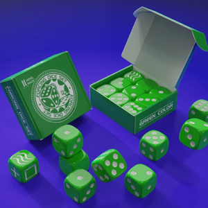 Forcing Dice Set by IARVEL Magic (Green) - magic tricks