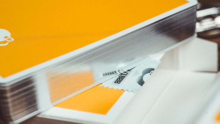 Gilded Milk Casino Deck (Silver) by Bacon Playing Card Company - magic tricks