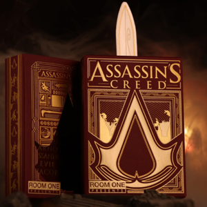 Assassin’s Creed Legacy Version 2 Garnet (Hidden Blade Black) Playing Cards - magic tricks