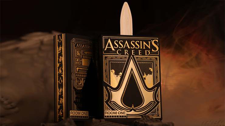 Assassin’s Creed Legacy Version 2 Onyx (Hidden Blade) Playing Cards - magic tricks
