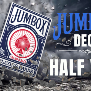 Jumbox Half Way Deck (Blue) by Magic Dream - magic tricks