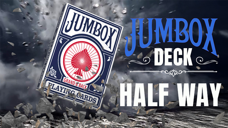 Jumbox Half Way Deck (Blue) by Magic Dream - magic tricks