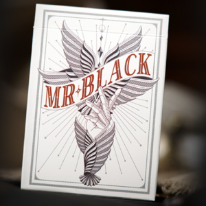 Mr. Black V2 (Gray) Playing Cards - magic tricks