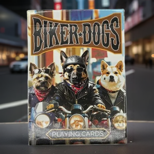 Biker Dogs Playing Cards by Collectable Playing Cards - magic tricks