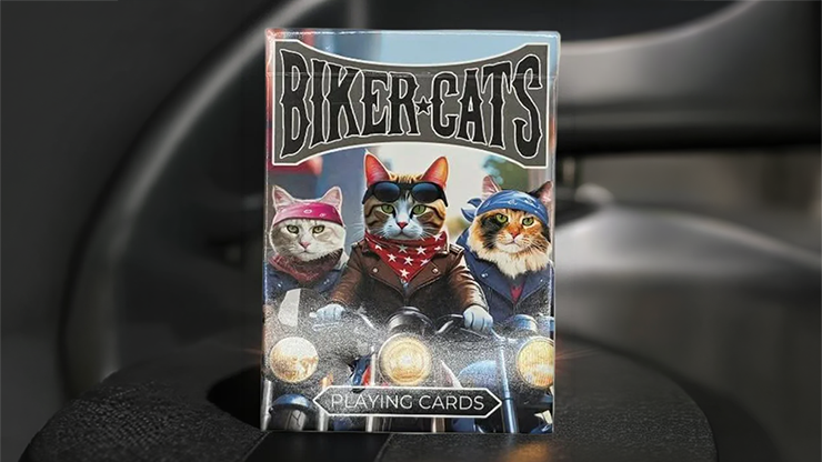Biker Cats Playing Cards by Collectable Playing Cards - magic tricks