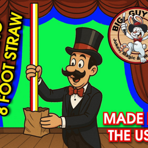 Appearing Straw – 8 Foot By Big Guys Magic - magic tricks