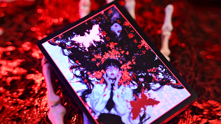 Crimson Maple Playing Cards by Evokad - magic tricks