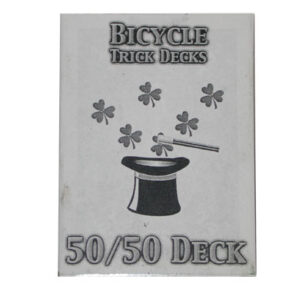 50/50 Decks Bicycle (Red) - magic tricks
