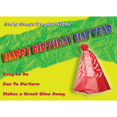 Happy Birthday Hat Tear by Andy Amyx – Trick - magic tricks