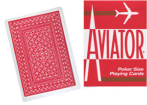 Cards Aviator Poker size (Red) - magic tricks