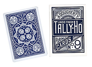 Cards Tally Ho Fan Back Poker size (Blue) - magic tricks