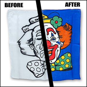 Happy / Sad Clown Silk Set (18 inch) Magic by Gosh – Trick - magic tricks