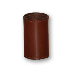 Leather Coin Cylinder (Brown, Half Dollar Size) – Trick - magic tricks