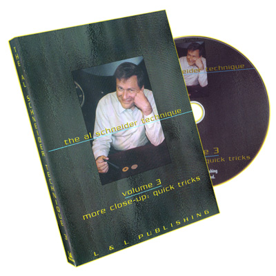 The Al Schneider Technique Vol 3: More Close up by L&L Publishing – DVD - magic tricks