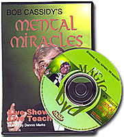 Mental Miracles Bob Cassidy, DVD - magic tricks