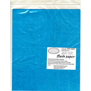 Flash Paper five pack(25x20cm) Blue – Trick - magic tricks
