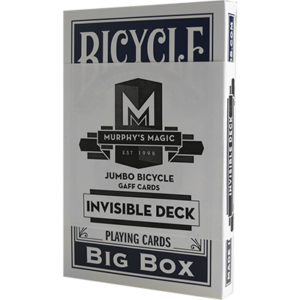 Jumbo Invisible Deck Bicycle (Blue) - magic tricks
