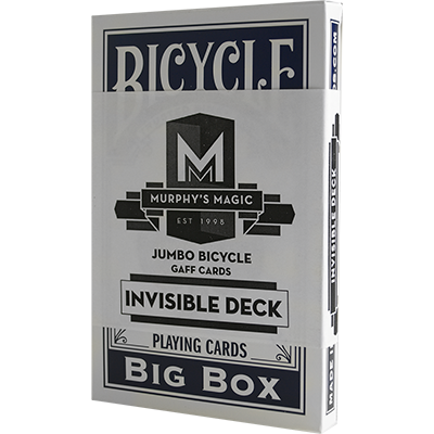 Jumbo Invisible Deck Bicycle (Blue) - magic tricks