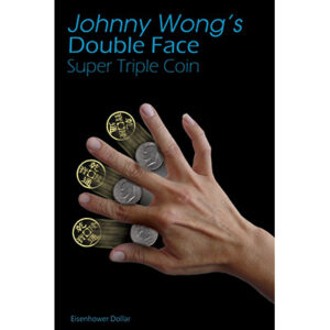 Double Face Super Triple Coin Eisenhower Dollar (with DVD) by Johnny Wong -Trick - magic tricks