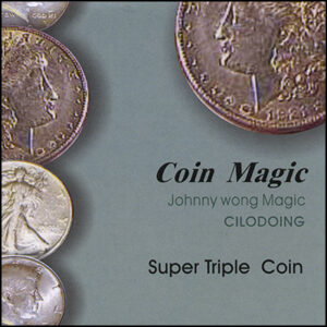 Super Triple Coin (with DVD) by Johnny Wong – Trick - magic tricks