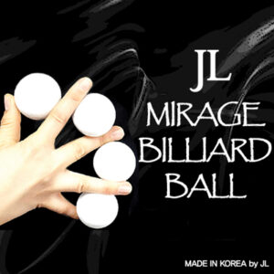 JL Lukas Ball by JL (WHITE, 3 Balls and Shell) – Trick - magic tricks