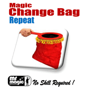 Magic Change Bag (Repeat w/ zipper)- by Mr. Magic - magic tricks
