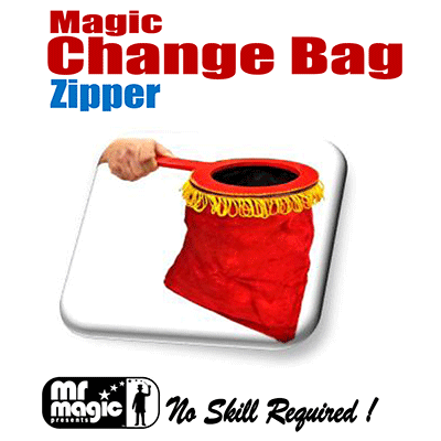 Magic Change Bag (Zipper)- by Mr. Magic - magic tricks