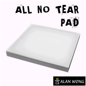 No Tear Pad (Small, 3.5 X 3.5, All No Tear) by Alan Wong – Trick - magic tricks