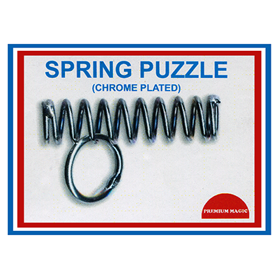 Spring Puzzle (Chrome Plated) by Premuim Magic – Trick - magic tricks