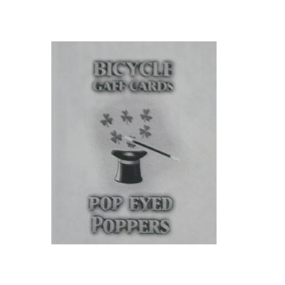 Pop Eyed Popper Deck Bicycle (Blue) - magic tricks