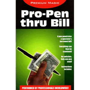 Pro Pen Through Bill by Premium Magic – Trick - magic tricks