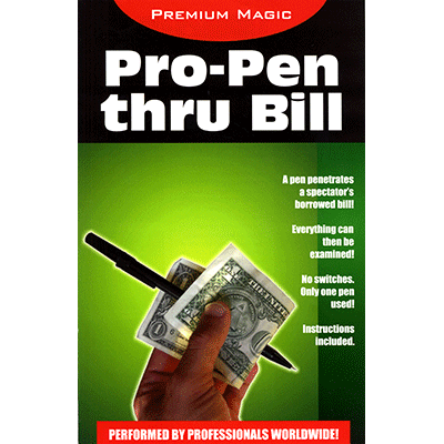Pro Pen Through Bill by Premium Magic – Trick - magic tricks