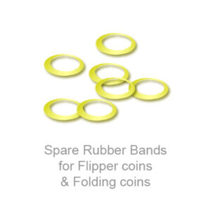 Spare Rubber Bands for Flipper coins & Folding coins – (25 per package) – Trick - magic tricks