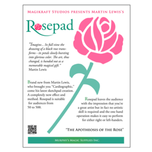 The Rose Pad (complete kit) by Martin Lewis – Trick - magic tricks