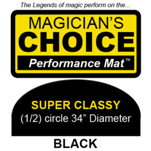 Super Classy Close-Up Mat (BLACK, 34 inch) by Ronjo – Trick - magic tricks