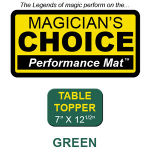 Table Topper Close-Up Mat (GREEN – 7×12.5) by Ronjo – Trick - magic tricks
