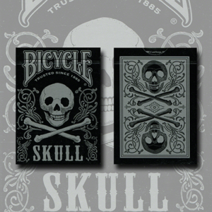 Bicycle Skull Metallic (Silver) USPCC by Gambler’s Warehouse - magic tricks