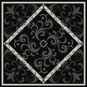 Devil’s Bandana V.3 – Precious Stones Collection by Lee Alex (Black Pearl) - magic tricks