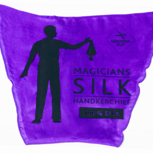 PRO SILK DIAMOND CUT PURPLE 24″ by Murphy’s Magic - magic tricks