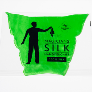 PRO SILK DIAMOND CUT GREEN 24″ by Murphy’s Magic - magic tricks