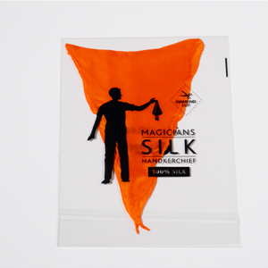 PRO SILK DIAMOND CUT ORANGE 12″ by Murphy’s Magic - magic tricks