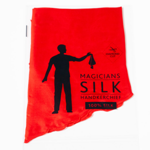 PRO SILK DIAMOND CUT RED 24″ by Murphy’s Magic - magic tricks
