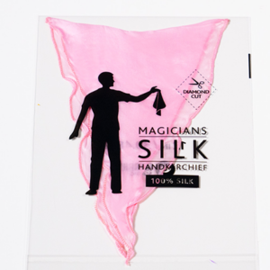 PRO SILK DIAMOND CUT PINK 6″ by Murphy’s Magic - magic tricks