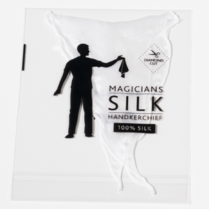 PRO SILK DIAMOND CUT WHITE 6″ by Murphy’s Magic - magic tricks