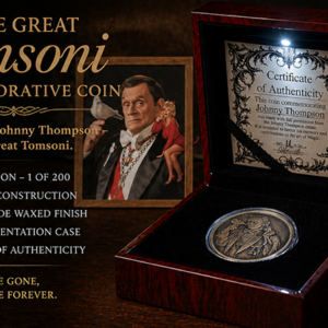 The Great Tomsoni Commemorative Coin - magic tricks
