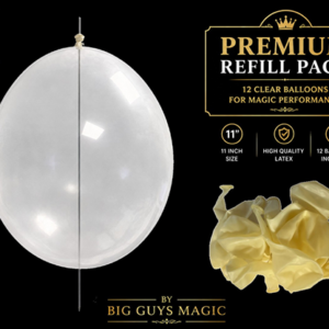Needle Through Balloon Refill Pack (12 Count) by Big Guy’s Magic - magic tricks