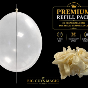 Needle Through Balloon Refill Pack (25 Count) by Big Guy’s Magic - magic tricks