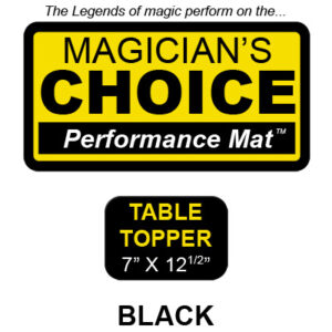 Table Topper Close-Up Mat (BLACK – 7×12.5) by Ronjo – Trick - magic tricks