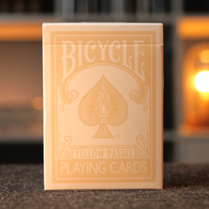 Bicycle Pastel Yellow Playing Cards - magic tricks