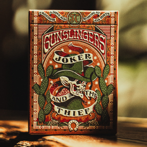 Gunslingers Poker (Red) Playing Cards - magic tricks